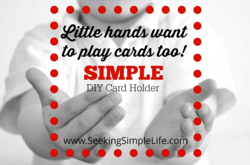 Little Hands Want to Play Cards Too | Simple DIY Cardholder