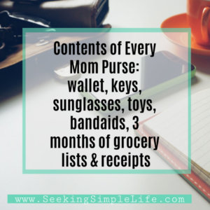 Clear the purse from the old grocery lists and take advantage of the shopping list in the best family calendar app, Cozi. It saved my sanity and can help you too. It's free, check it out!