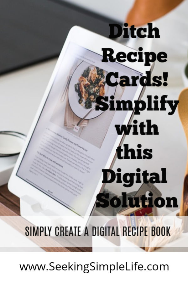 Ditch recipe cards! Simplify with this digital recipe book solution.