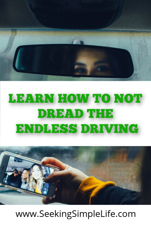 From one activity to another. More kids than drivers? I know the feeling. But wait! Click to learn how to NOT dread the endless driving. It's the perfect time to shift from dreaded to cherished mom taxi time. #lifelessons #parentingadvice #busymoms #workingmothers #seekingsimplelife