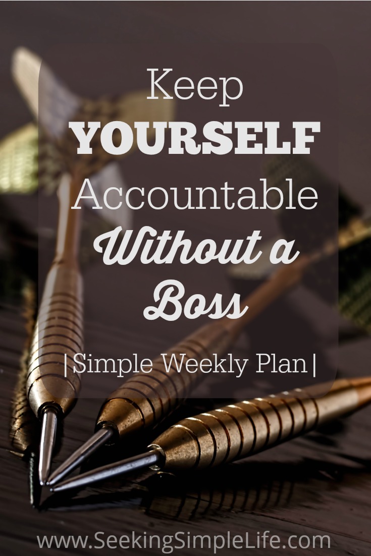 A good leader supports people and creates an environment where employees are accountable for their successes. They provide the tools to help guide you but you need to be accountable and motivated to succeed. By following this simple weekly plan you can keep yourself accountable without a boss. #leadership #productivity #goals #career #entrepreneur #workfromhome