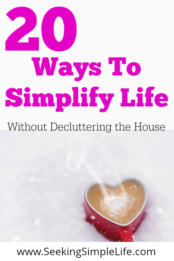 What? I can simplify life without decluttering the house? Start your simple life journey by clearing the clutter from your mind. These 20 ways to simplify life will help you start living your life and enjoying your family. #parentingadvice #mealplanning #communicationcenter #slowcooker #productivityatwork #careeradvice #goalsetting #familyschedule #selfcare #busymoms #workingmothers #seekingsimplelife