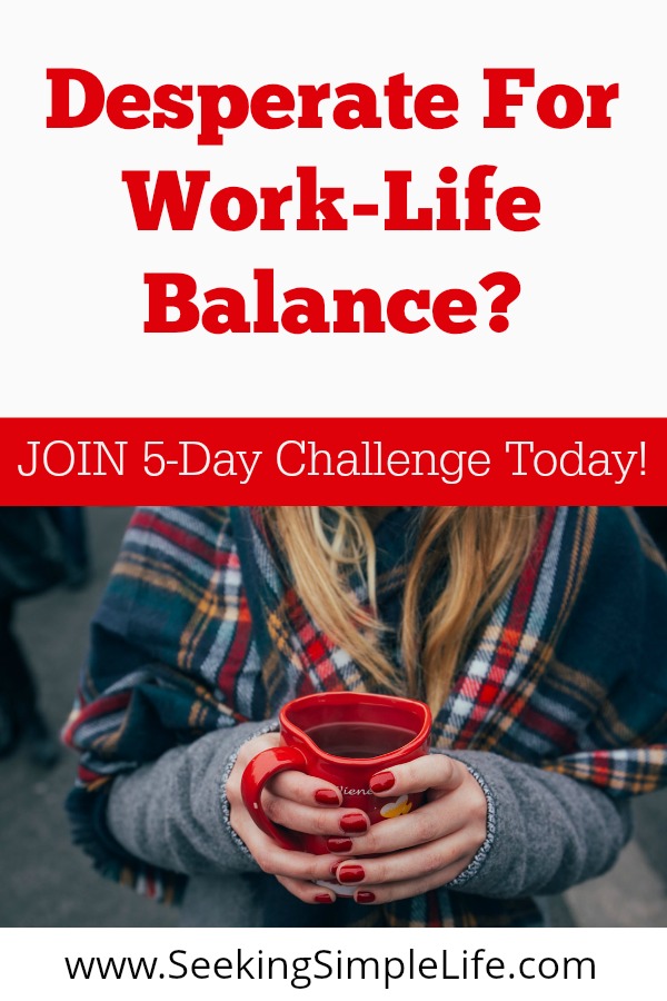Striving for work-life balance brings success, fulfillment, and joy in our lives. #worklifebalancequote #inspirationalquote #careeradvice #lifelessons #seekingsimplelife