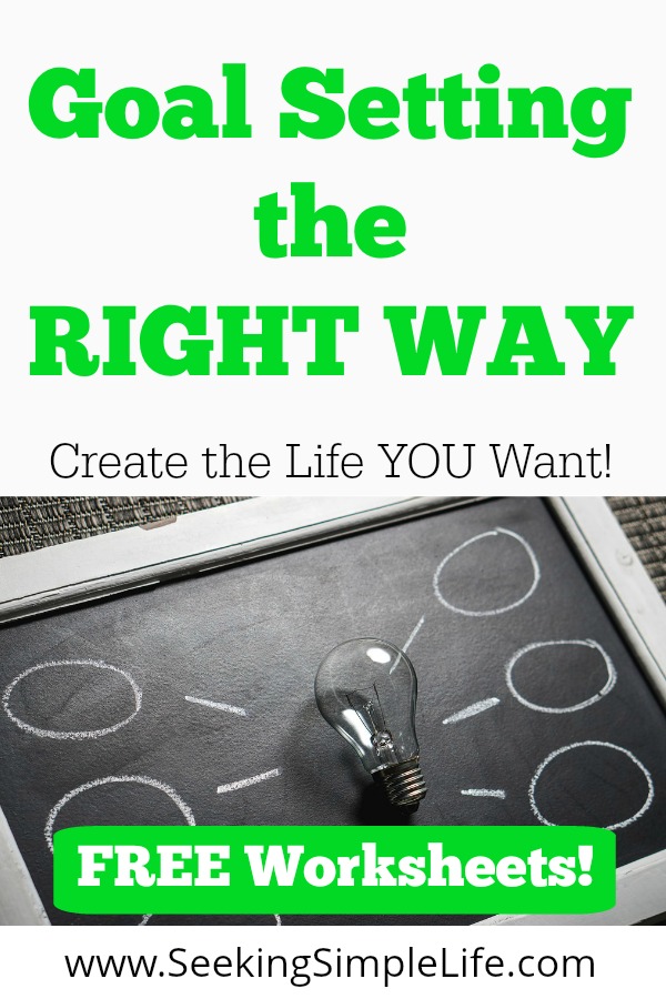 Finally a step by step plan on how to set goals. Plan for personal and career success by learning to set goals the right way. #goalsetting #personaldevelopment #careeradvice #lifelessons #seekingsimplelife