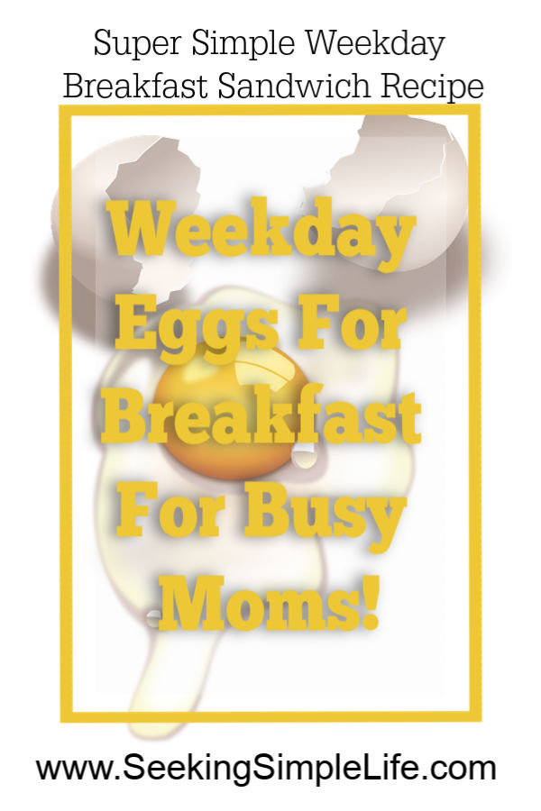 Busy weekdays are hard for working mothers but you can still have a healthy breakfast. Try this super simple weekday breakfast sandwich and get your protein. #healtheating #healthjourney #busymoms #busyworkingmothers #simplerecipes #seekingsimplelife