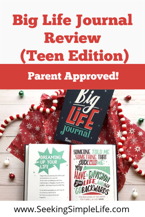 This goal setting journal for teens teaches life skills like growth mindset and how to properly set goals. It is a must-have gift for any teen or tween! #parentingadvice #bookreview #busymoms #workingmothers #teens #tweens #growthmindset #goalssetting #lifelessons #futureleaders #seekingsimplelife
