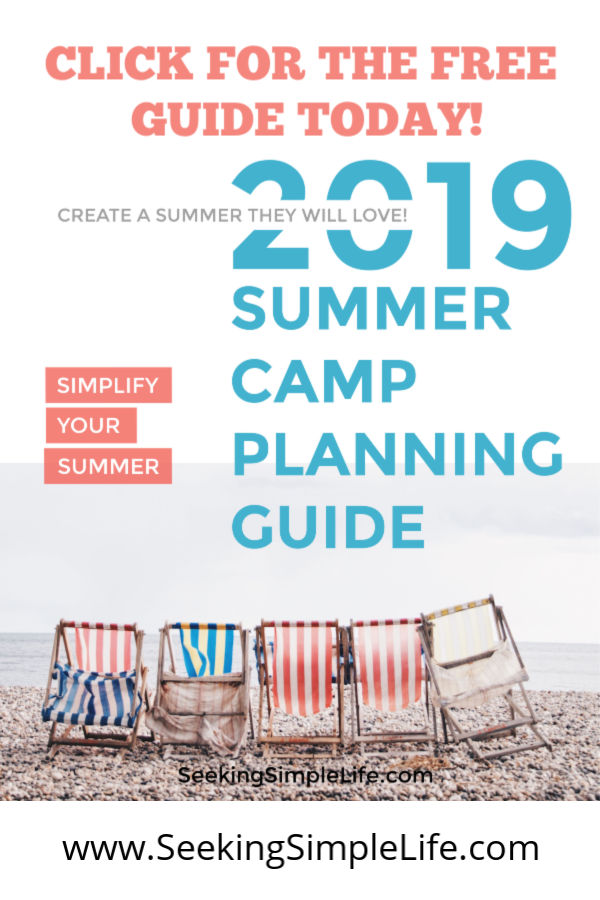 Stop stressing over summer plans and use this FREE Summer Camp Planning Guide to plan out your summer. Create the best summer for your kids and your budget! #parentinghacks #summerplans #homeorganizationtips #schedulinghacks #seekingsimplelife