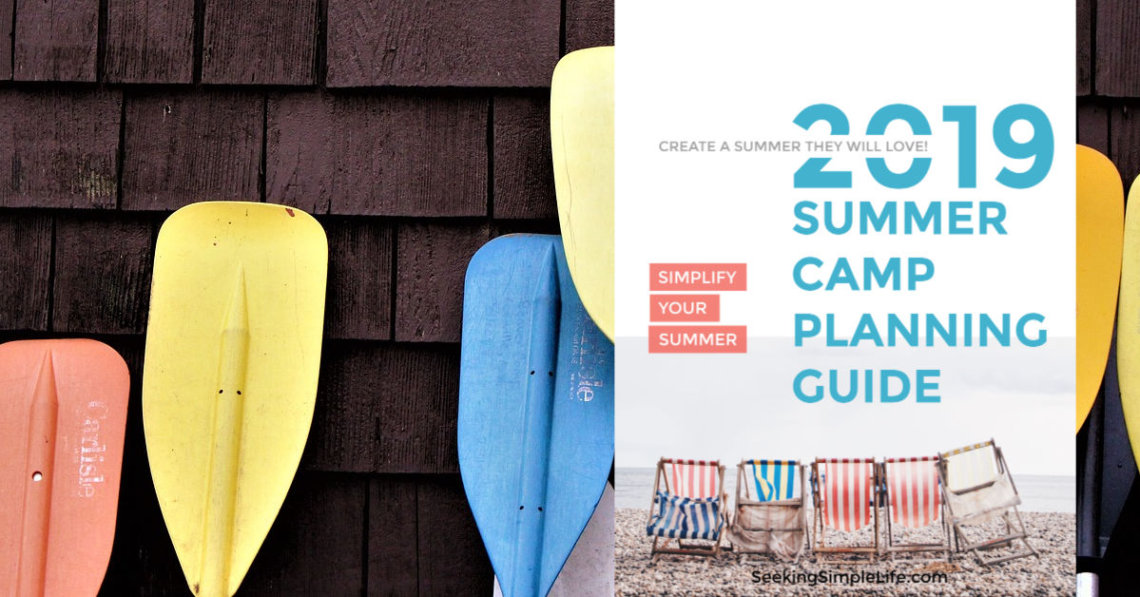 Stop stressing over summer plans and use this FREE Summer Camp Planning Guide to plan out your summer. Create the best summer for your kids and your budget! #parentinghacks #summerplans #homeorganizationtips #schedulinghacks #seekingsimplelife