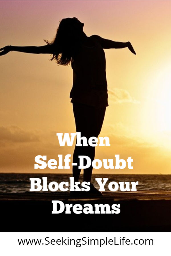 Do negative thoughts tell you that others are better than you? STOP.RIGHT.NOW. You can change this mindset when self-doubt blocks your dreams. Finally find a way to make goal setting and achieving goals easier. Click for motivation and tips for shifting your self-doubting mindset.