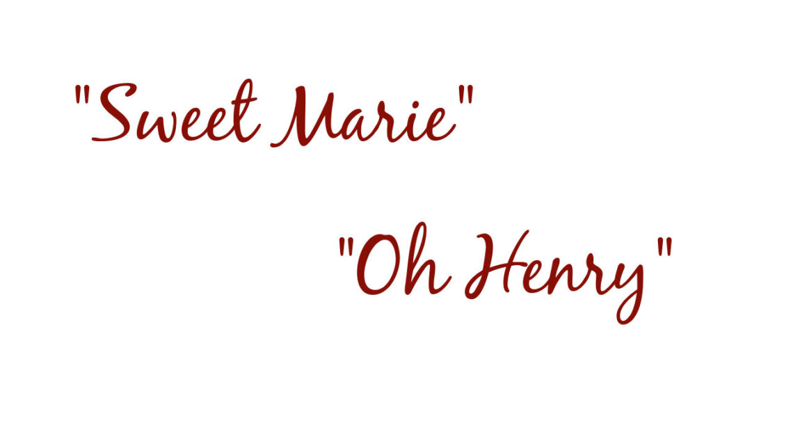 When your grandparents hold loving memories that reflect their names and a couple of chocolate bars.