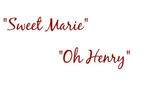 When your grandparents hold loving memories that reflect their names and a couple of chocolate bars.