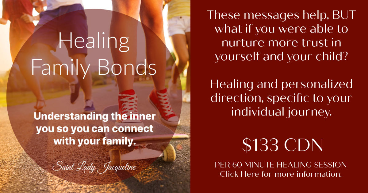 Have you ever looked at a family member and wondered why you are struggling to get them? It is because of the energy within you. There is something there blocking you from getting to know them. This sacred healing service will honor your sacred bond within your family by helping you uplift your love for them.